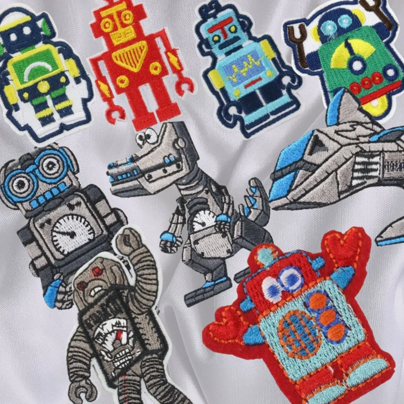 

Cartoon Embroidery Zhang Zai Foreign Trade Explosion Cloth Children's Clothing Accessories Burnt Edge Adhesive DIY