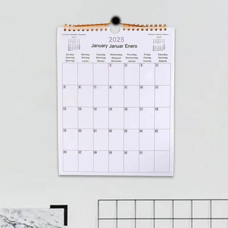 Wall Calendar 2025 Family Calendar Monthly Wall Planner Schedule Board 2025 Calendar Monthly Planner For Meetings Christmas 2025