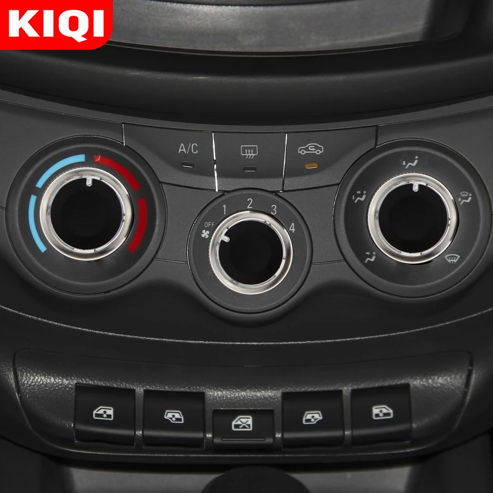 KIQI 3Pcs/set Car Air Switch Conditioning Heat Control Switch Ac Knob for Chevrolet Sail 2008 - 2014 Car Accessorie