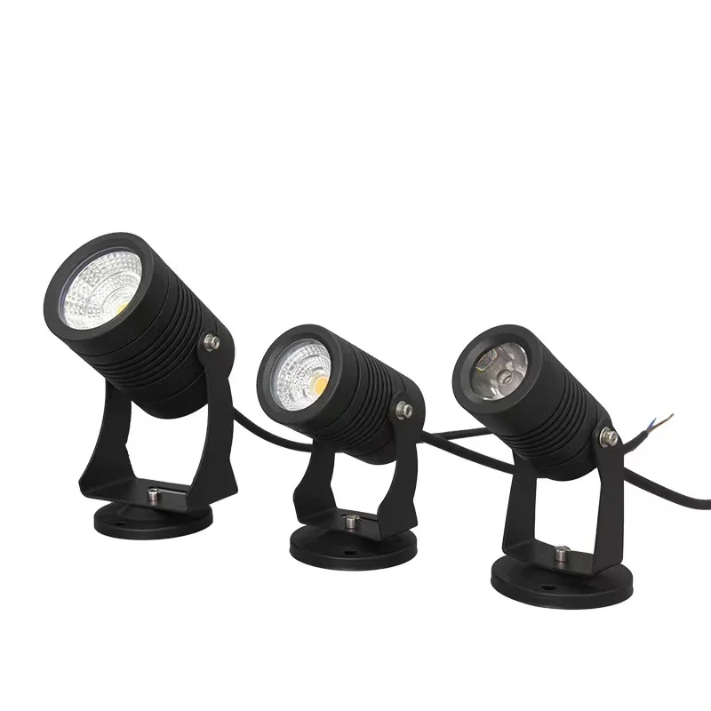 12v Waterproof Ip65 Aluminum 5w 7w 10w Outdoor Pathway Spotlight Lawn Lamp Landscape Spot Light Led Spike Garden Light