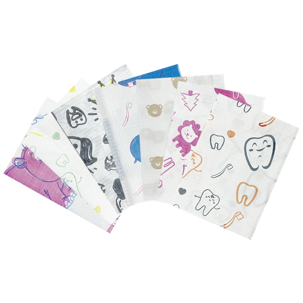 125pcs/bag Dental Napkins Disposable Waterproof Tattoo Clean Pad Tattoo Bibs Table Covers Dentistry Chest Towel Dentist Bibs New