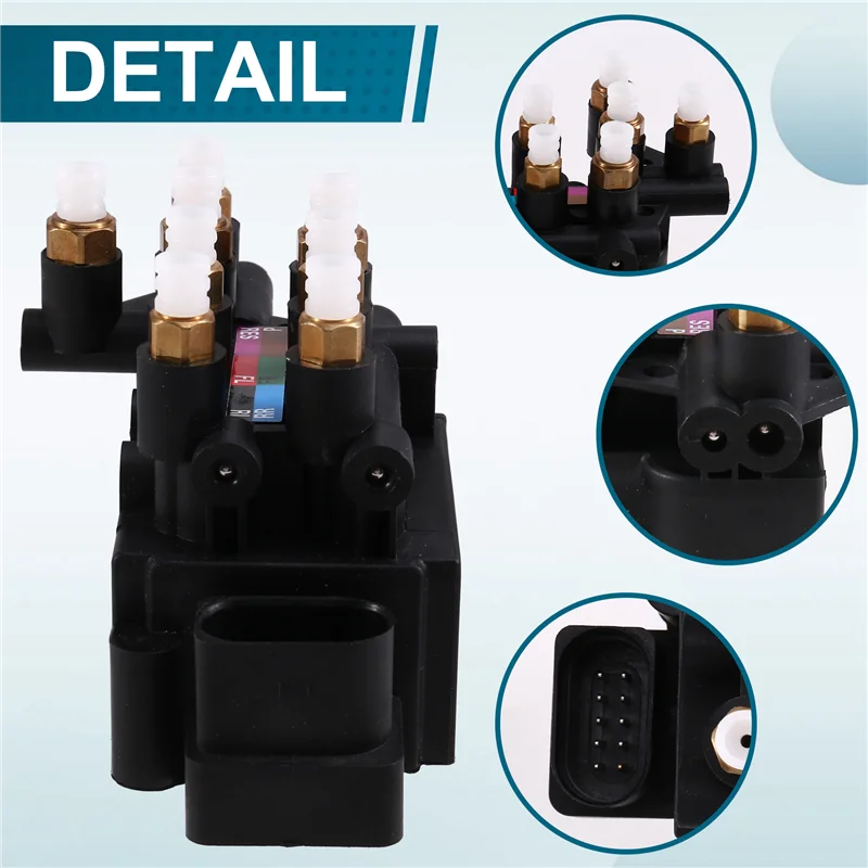 

Блок электромагнитного клапана насоса компрессора пневматической подвески Блок электромагнитных клапанов Q7-A02G