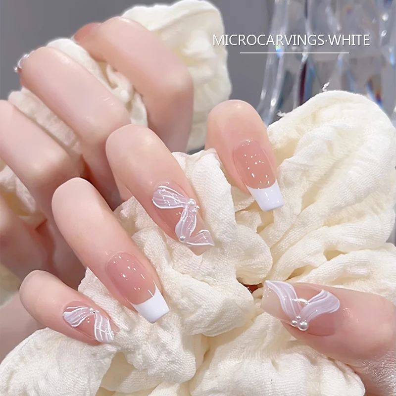 RS Nail 5ml Painting Carving Gel Nail Polish Black White 2 Colors Nail Accessories Nail Varnish Lacquer Nail Art Design Manicure