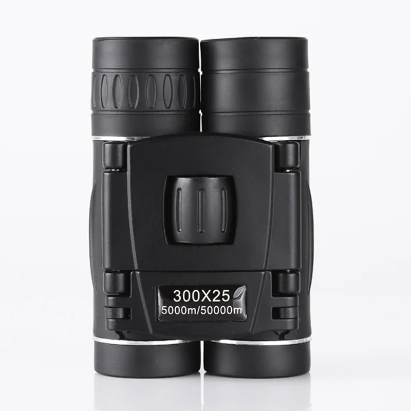 Portable 300x25 HD Powerful Binoculars Folding Mini Telescope BAK4 FMC Optic Binocular For Hunting Sports Outdoor Camping Travel