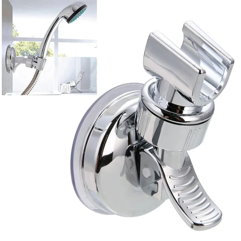 

Universal Manual Strong Suction Cup Shower Bracket, Manual Adjustable Bathroom Shower Head, Nail Free Fixed Rack, Shower Head