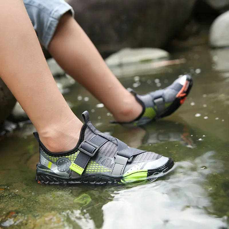 Water Shoes Men Children Beach Aqua Shoes Quick Dry Breathable Light Water Sports Shoe Non Slip Kids Fishing Surf Wading Sneaker