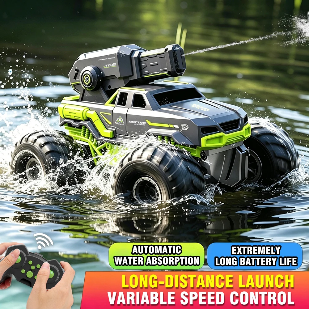 

2.4G RC Car Gesture Sensing Drift Car Water Gun Amphibious Vehicle Climbing Off-Road Stunt Car Waterproof Toy Kid Birthday Gift