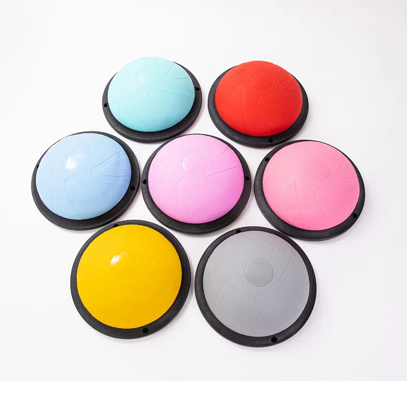 

46CM Yoga Wave Speed Ball Home Fitness Half Circle Balance Ball Pilates Rope Yoga Ball 1