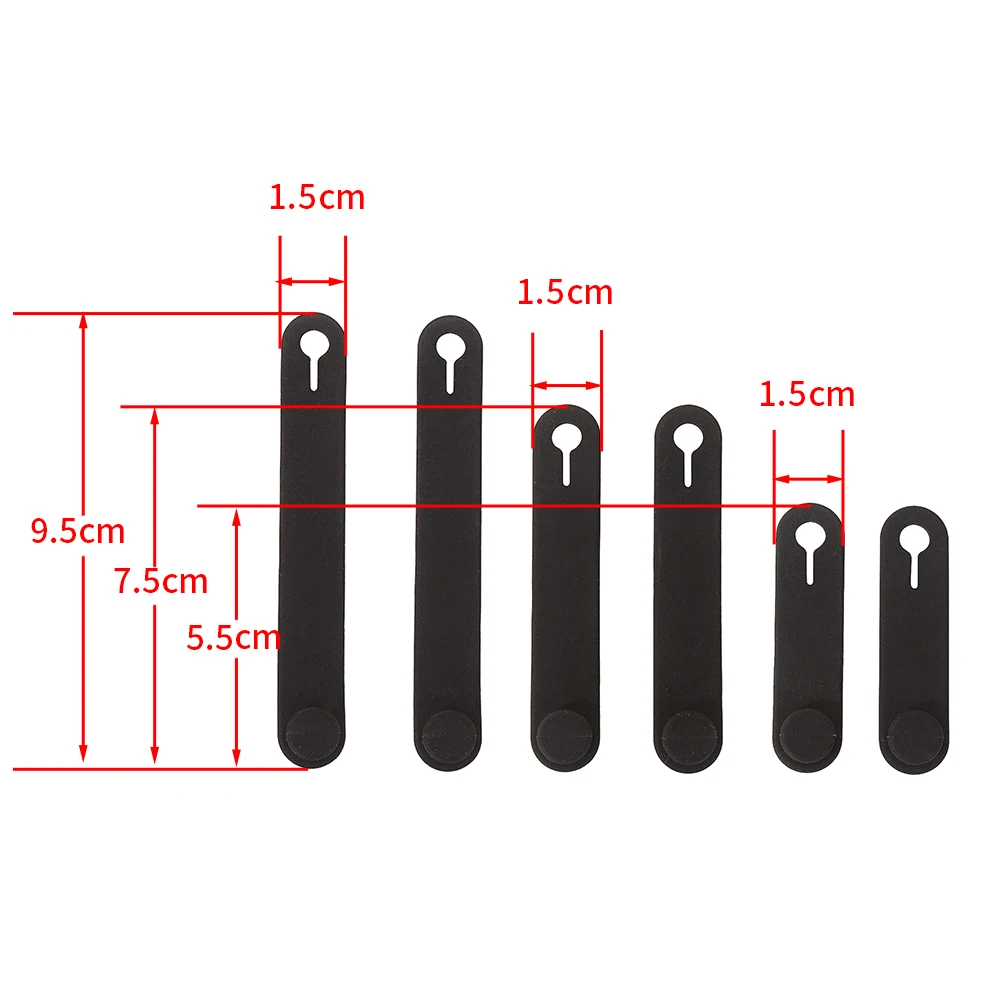 Universal Fixing Tension Strap Tie Up Silicone Bandage Motorcycle Accessories Oil Pipe/Tubing/Throttle/Brake Clutch Cable/Wire