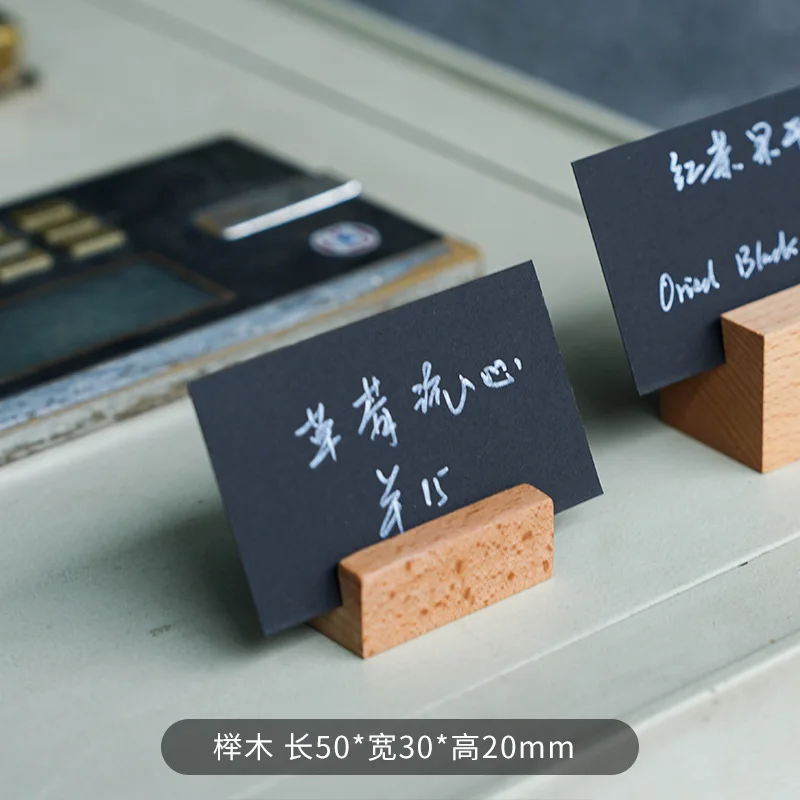 5 ピース/ロット木製値札場所ラベルカードホルダーフォトクリップスタンド結婚式のテーブル番号名サインスタンド結婚式のディスプレイ用