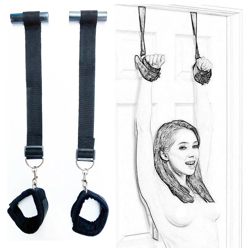 Shackles On The Door BDSM Bondage Restraint Sex Swing Hanging On Door Fetish Slave Adult Erotic Accessories Adult Sex Games