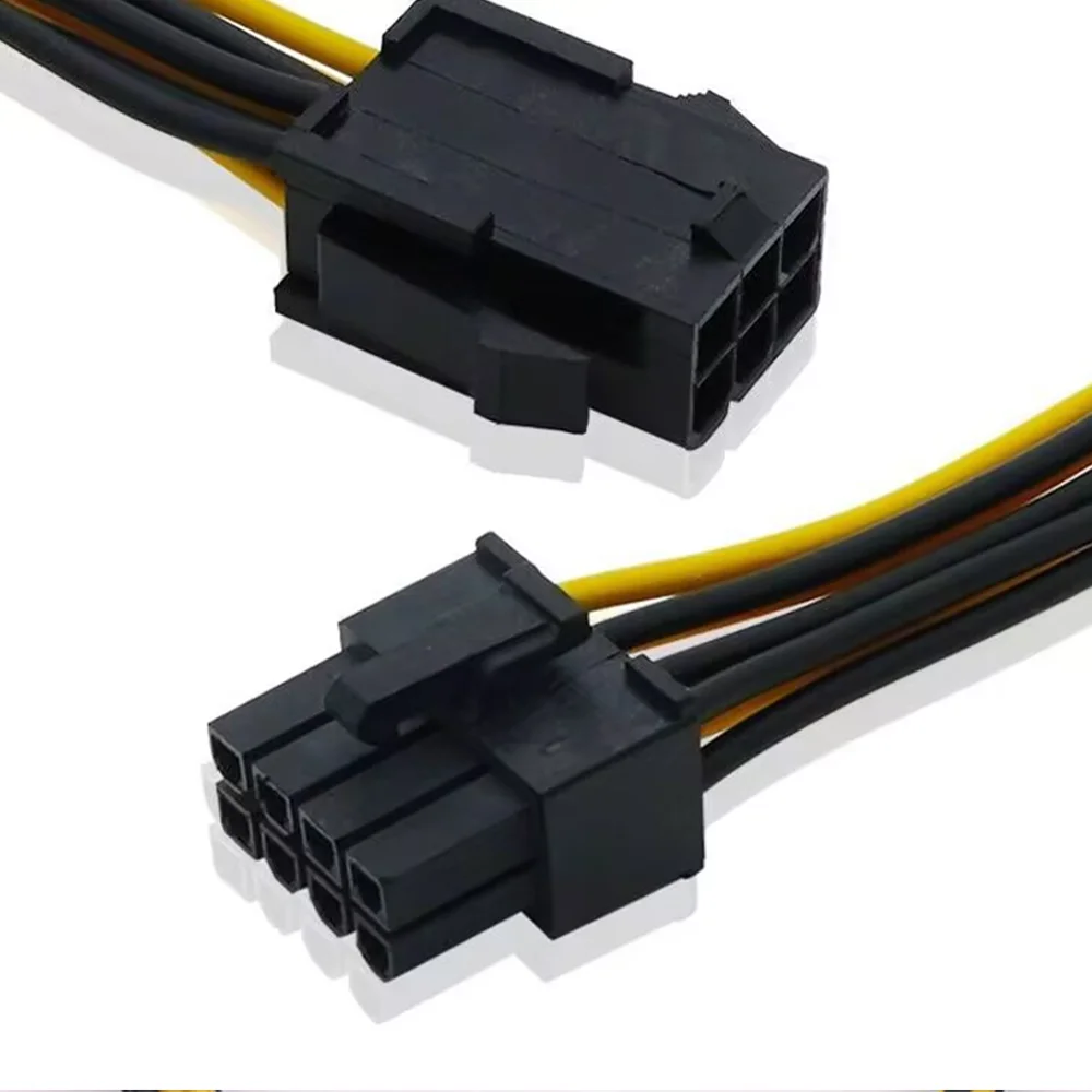 2PCS 6 Pin Feamle To 8 Pin Male PCI Express Power Converter Cable CPU Video Graphics Card 6Pin To 8Pin PCIE Power Cable image 5