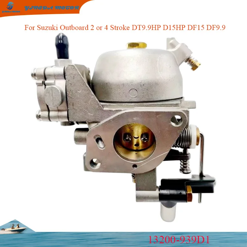 

Заводской рекламный карбюратор 13200-91D21 13200-939D1 в сборе для подвесного двигателя Suzuki 15HP DT15 DT9.913200-93E11