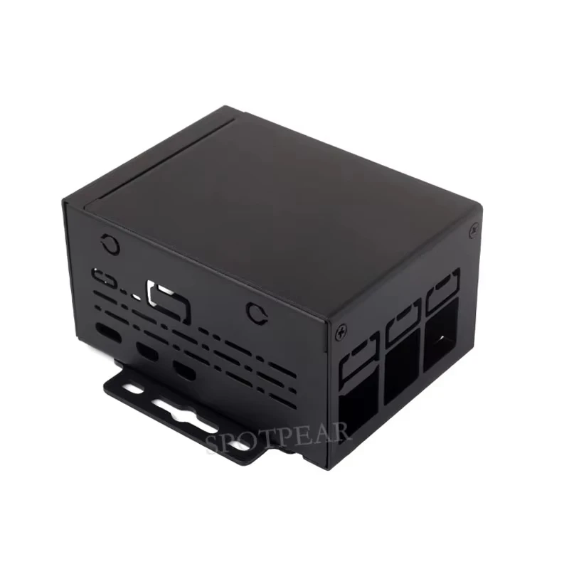 Industrial Grade Metal Case, D Suporte, Instale Cooler, Ple, PoE, Hard, Shell Protetor para Raspberry Pi 5