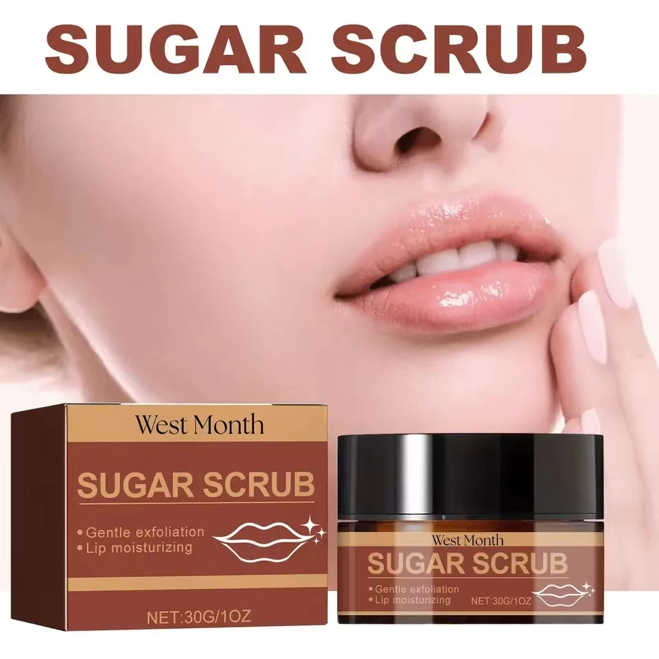 

Lip Scrub for Dark Lips Pink Lips Balm Exfoliante Moisturizing Reduce Pigmentation Anti-Cracking Sugar Scrub Lighten Black