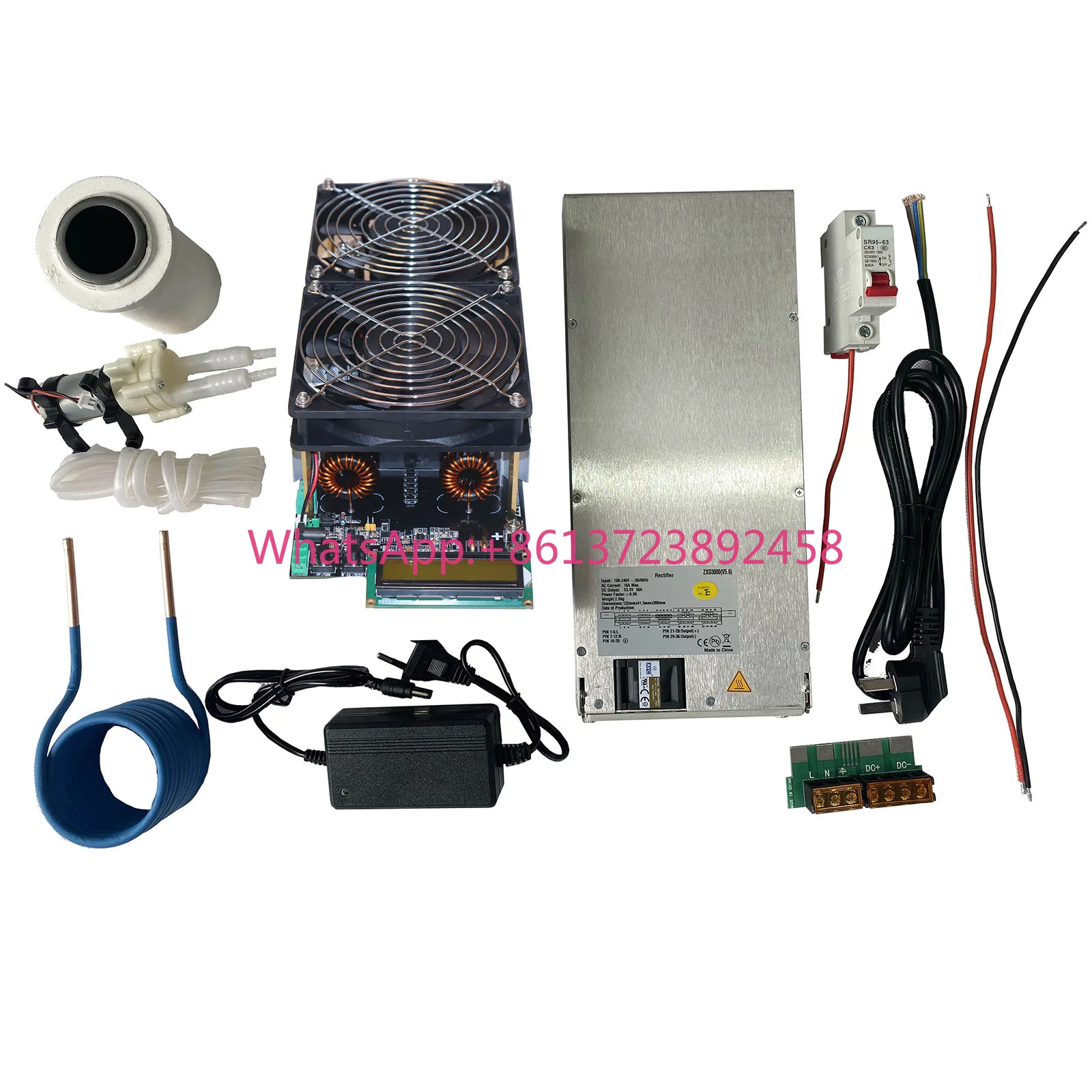 

TZT 3000W ZVS Induction Heater Kit with 1602 LCD Display Mainboard Crucible and Used 3000W Power Supply