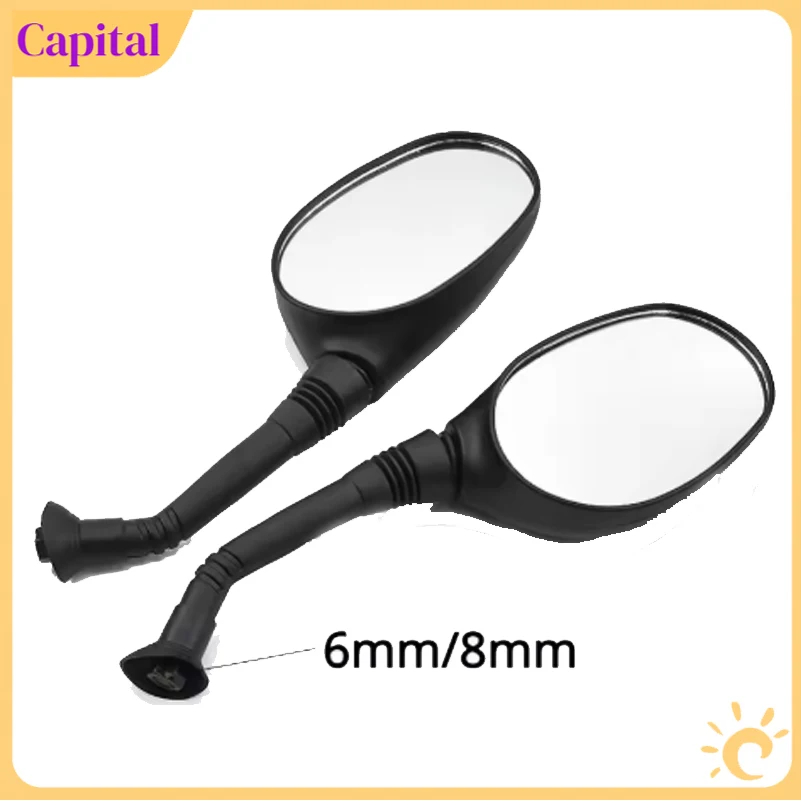 8mm/6mm Electric Vehicle Reflector, Motorcycle Rearview Mirror, Scooter universal reverse Mirror
