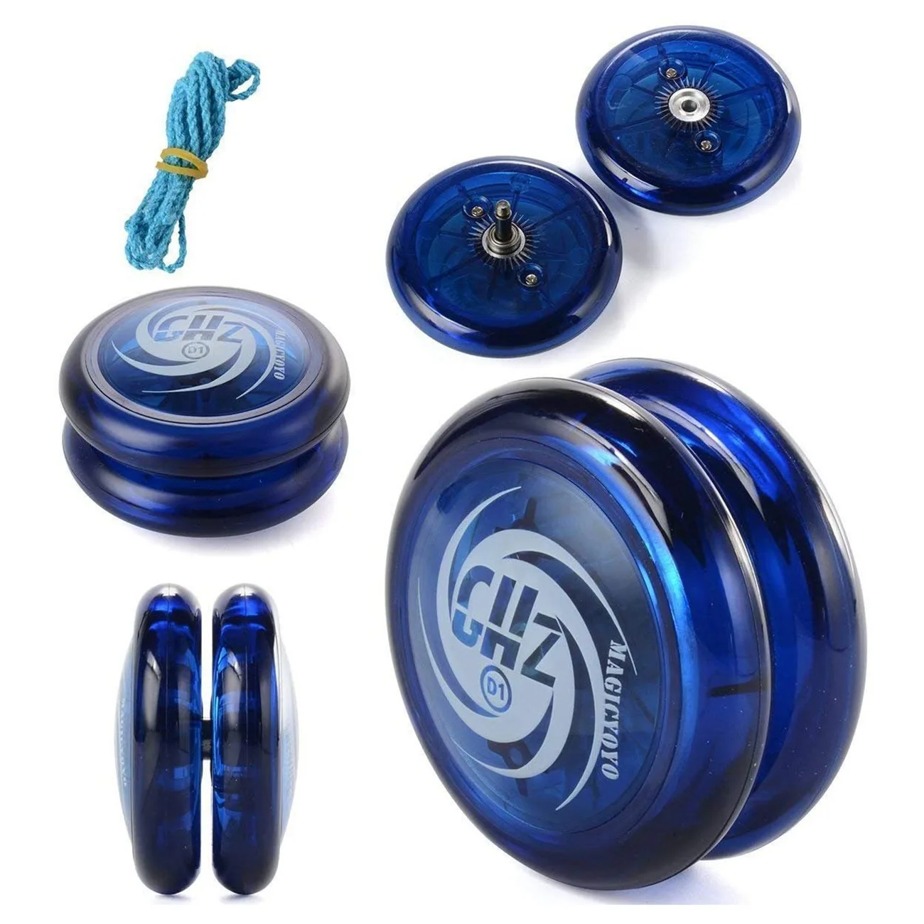 MAGICYOYO reactive Yoyo D1 GHZ Plastic Loop 2A Yoyo Ball con 6 corde, guanti, Yoyo Pouch Toys for Kids