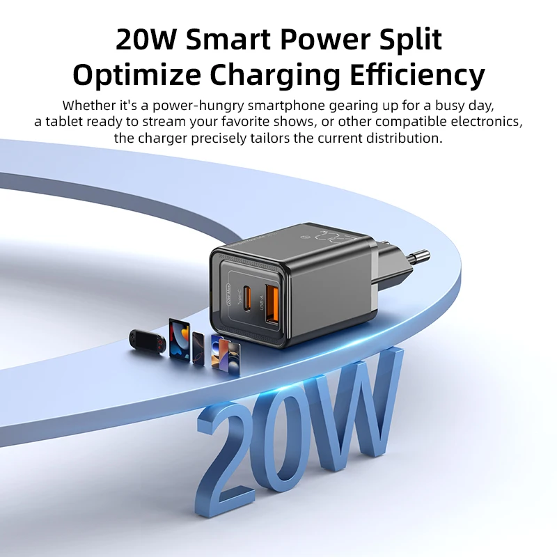 VYVYLANS 20 واط GaN USB نوع C شاحن PD شحن سريع الهاتف آيفون 17 16 15 14 13 12 11 برو ماكس آي باد صغير شحن #2