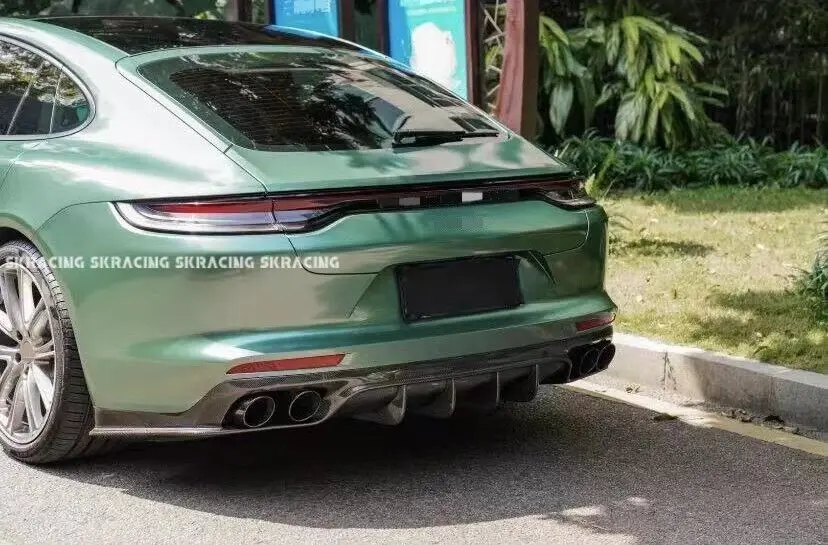 Kits de carrocería de fibra de carbono Real, faldón lateral delantero y trasero para Porsche Panamera 971, 2017-2019