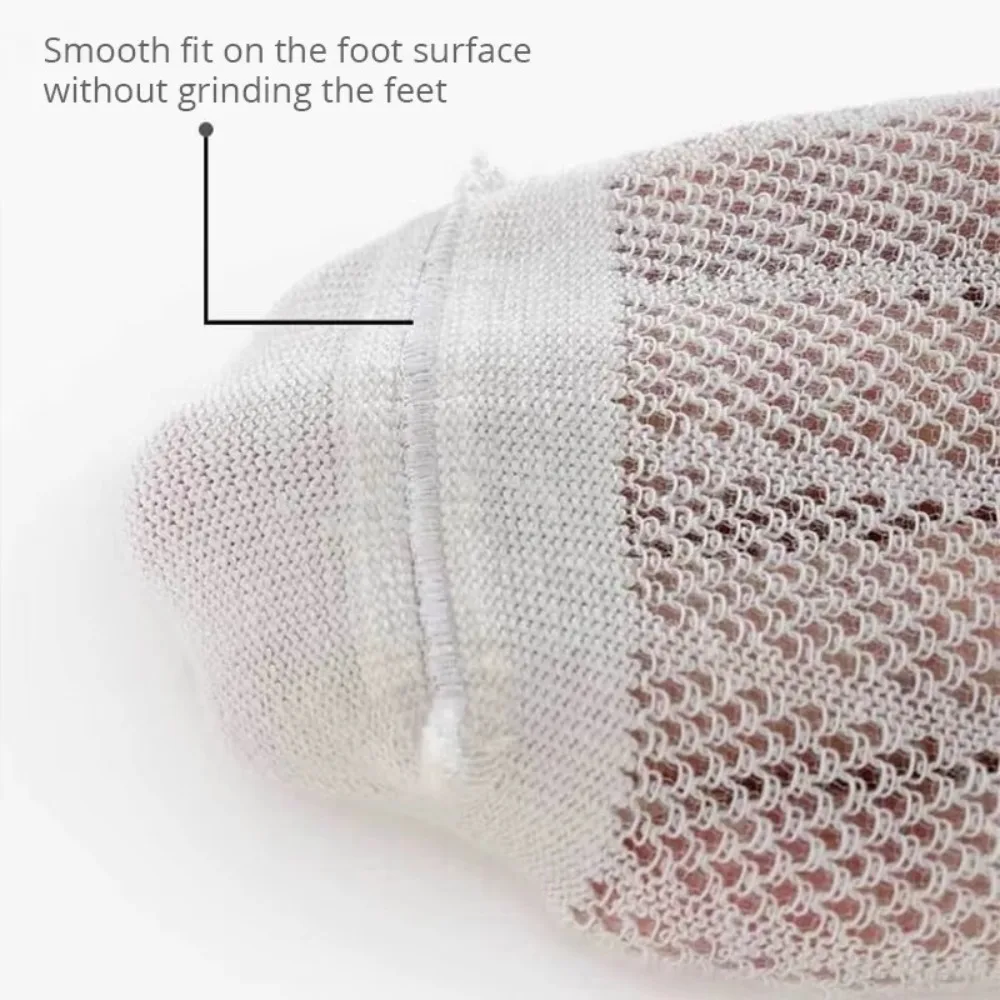 5Pairs Fashion Soft Socks Mesh Sweat Absorption Cotton Sock Breathable Short Socks Spring Summer