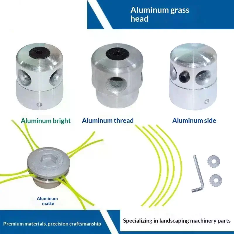 Aluminum Trimmer Head Replacement Durable Sturdy Build Easy Install for Lawn Weed Cutter Home Garden Care