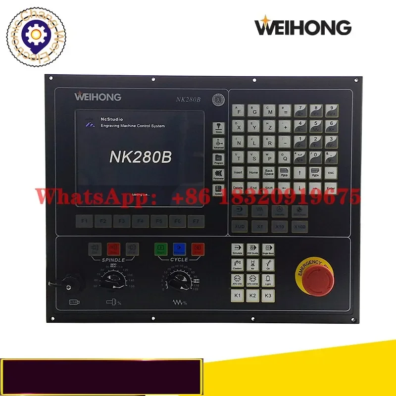 CNC NK280B Lambda21E Oprogramowanie kontrolera NC Studio V10 3-osiowy 4-osiowy ATC Zintegrowany system sterowania wrzeciona System magistraliCyclmotion