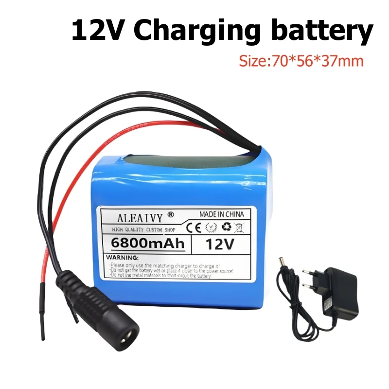 

12V 6800mAh 3S2P, with BMS, suitable for 12V ship speaker monitor LED light speaker charging battery pack