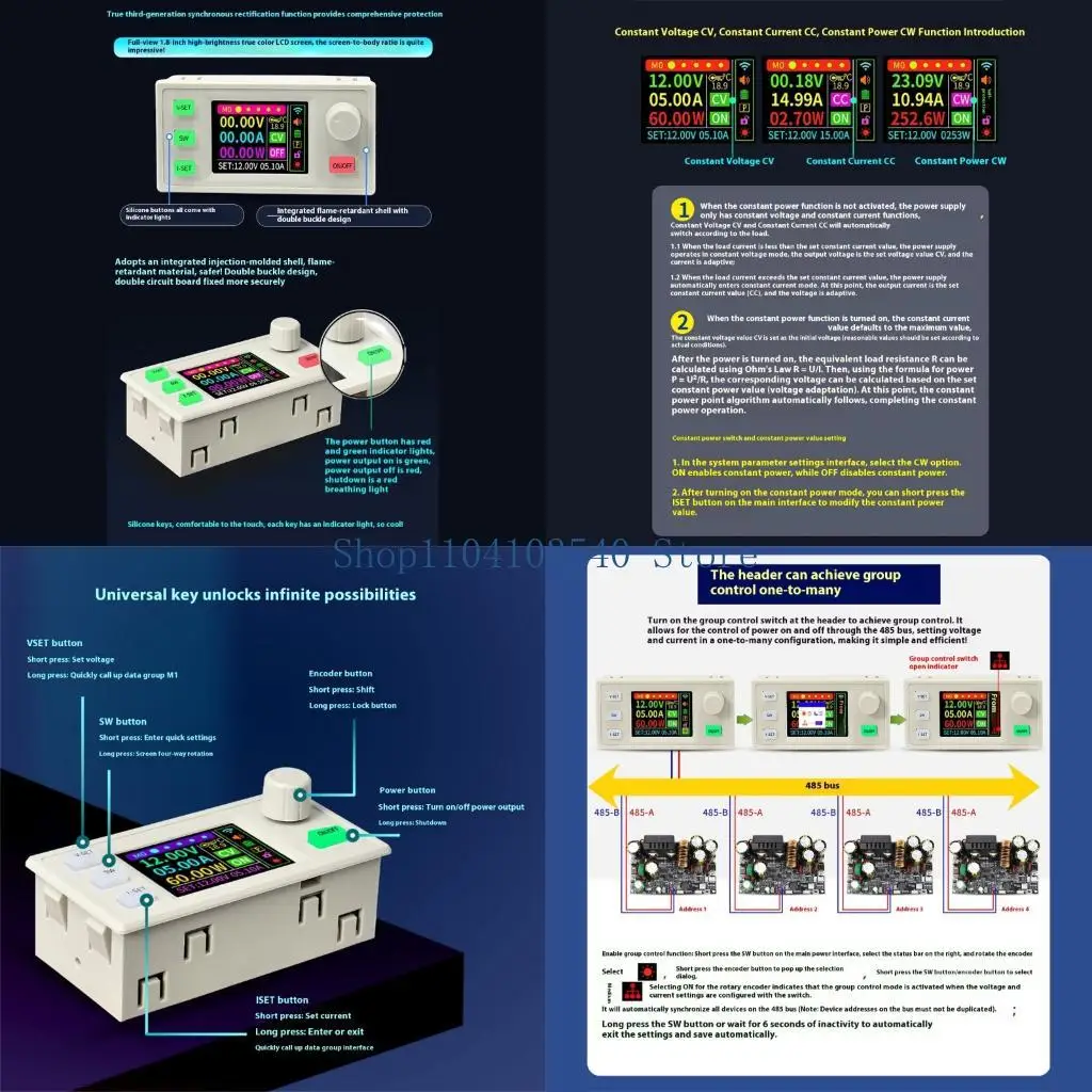 

02DC Step Down Stabilized Voltages Current Regulator with LCD Screen Enduring