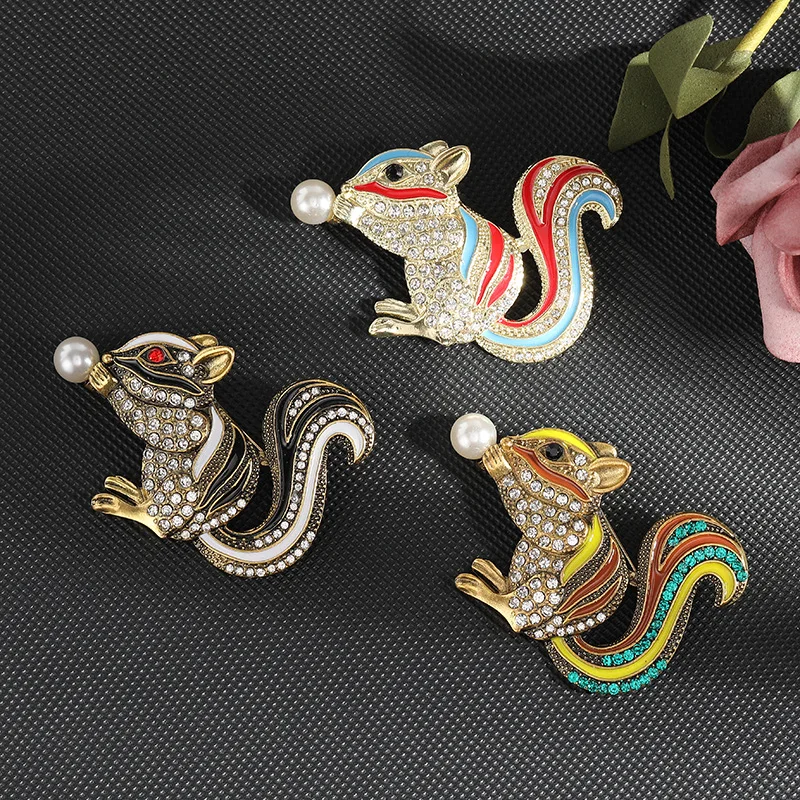 Exquisite Squirrel Brooches for Women Unisex Pins Banquet Party Backpack Gifts Jewelry Accessories 2026