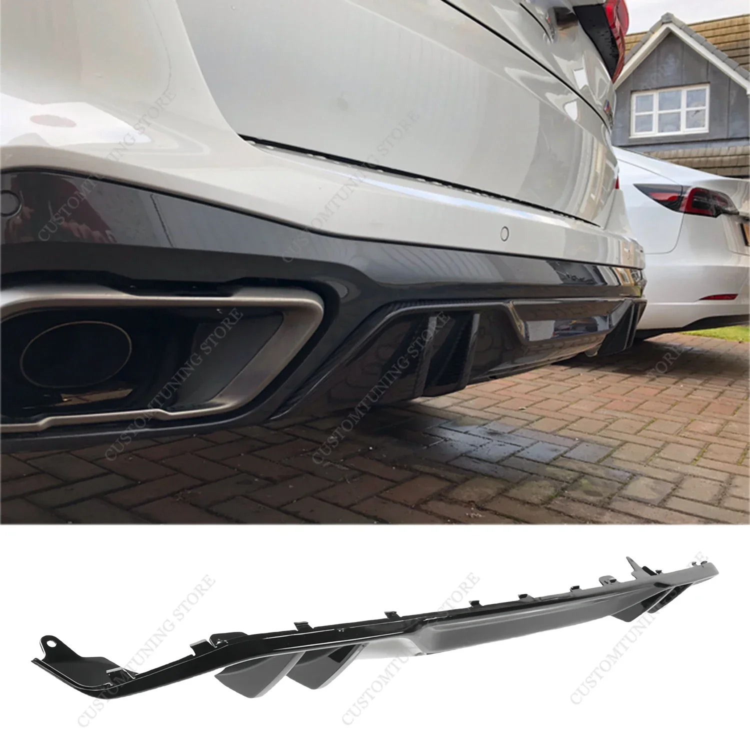 

M Performance Style Rear Bumper Splitter Lip Rear Diffuser For Bmw X5 G05 30d 40d 40i M50i M50d Bodykits 2018-2023 M Sport