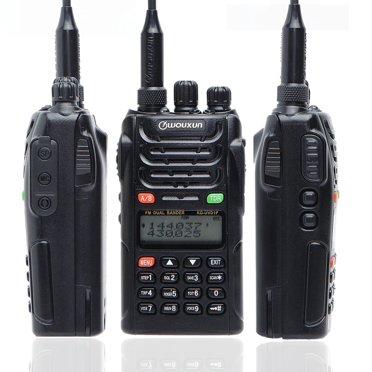 Wouxun KG-UVD1P Walike 무전기 듀얼 밴드 UHF VHF 128채널 고출력 장거리 VOX SOS 캠핑 여행용 양방향 무전기