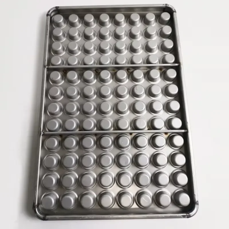96 Cup Non Stick Aluminum Steel Cake Mold Pudding Pan Baking Tray High Quality Bakeware for Muffin Cupcake Dessert Making