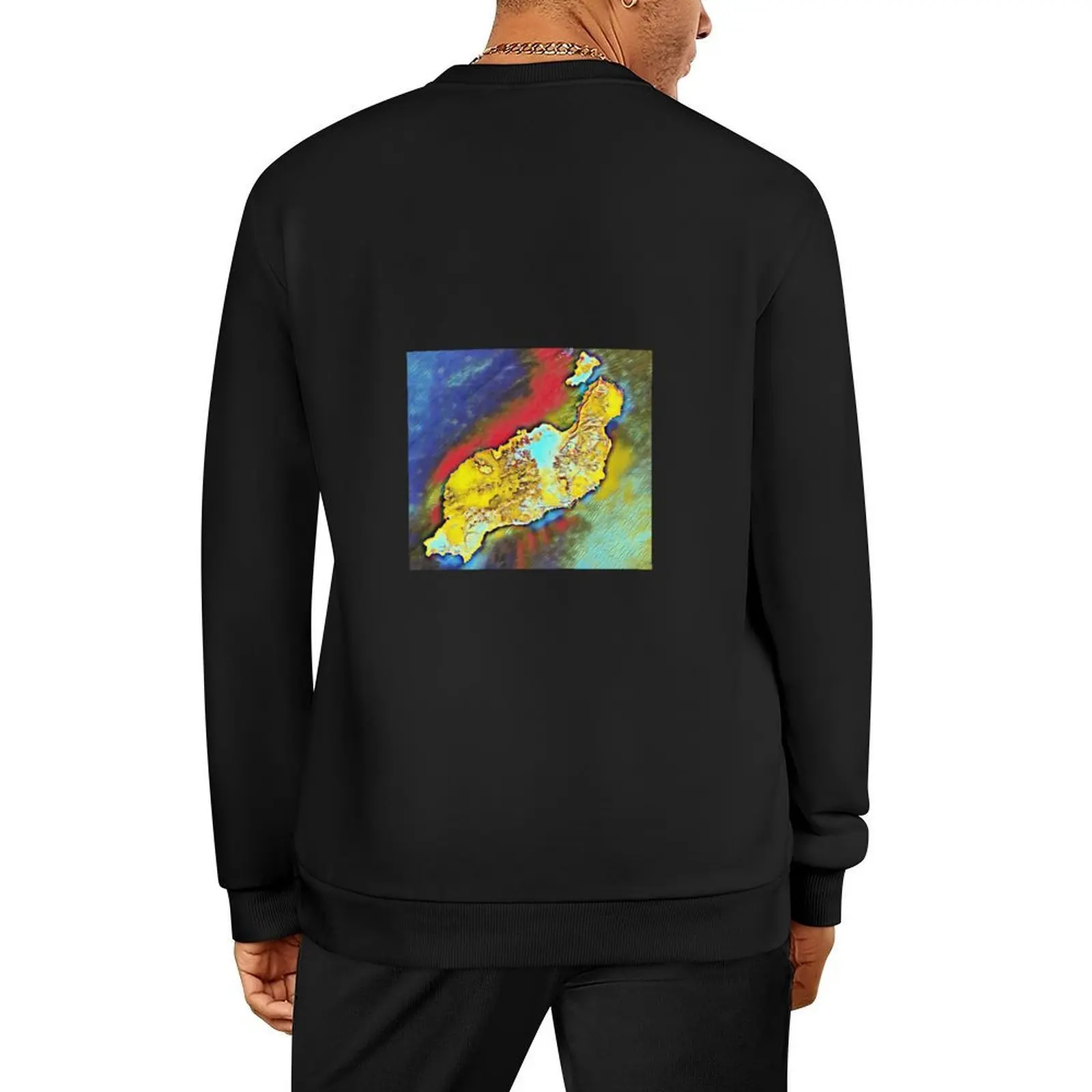 

Lanzarote Titerogakaet Art by SmileMoreAgain Pullover men wear fashion men tracksuit new sweatshirt