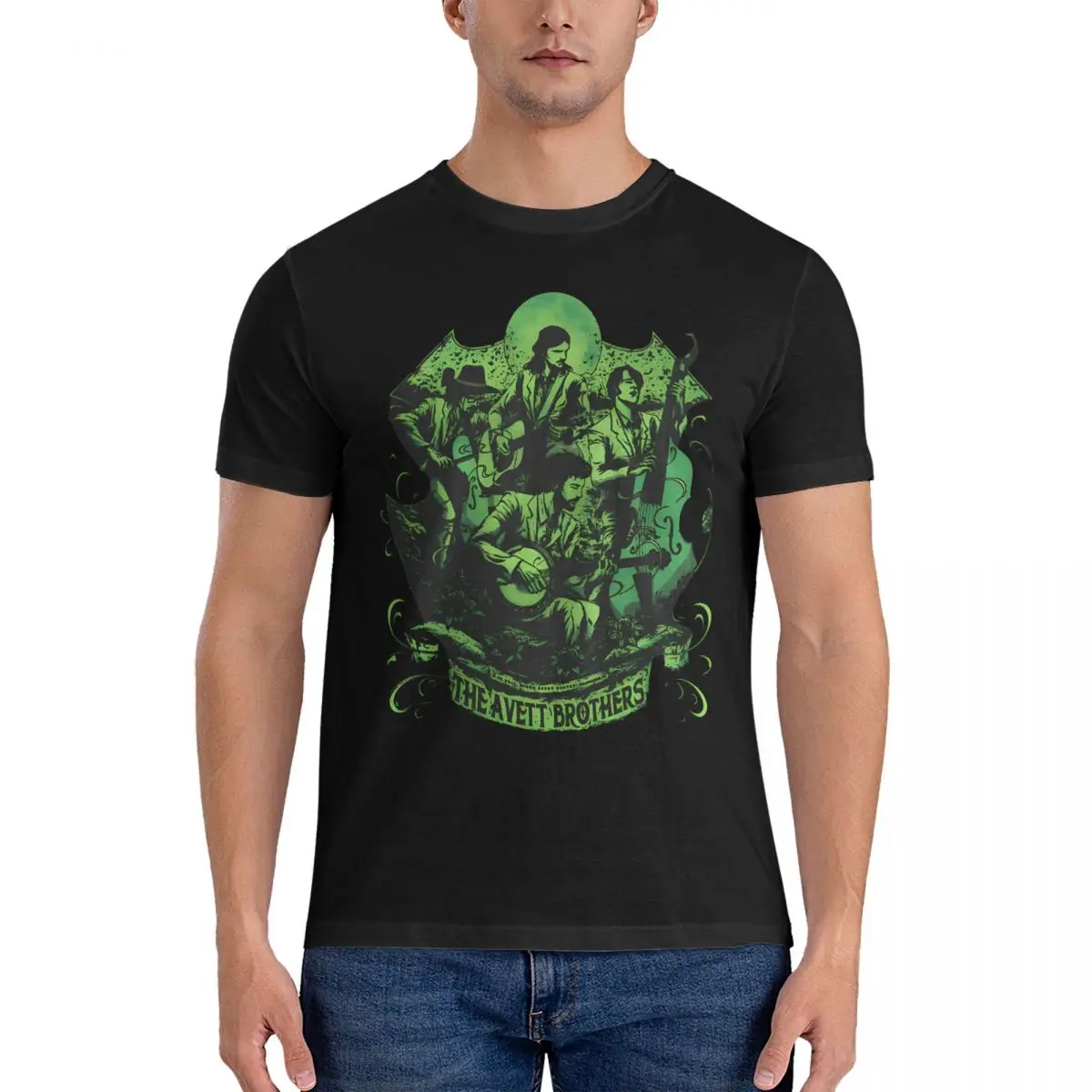 The Avett Brothers T-Shirts for Men Type O Negative Casual Pure Cotton Tee Shirt O Neck Short Sleeve T Shirts Gift Clothes