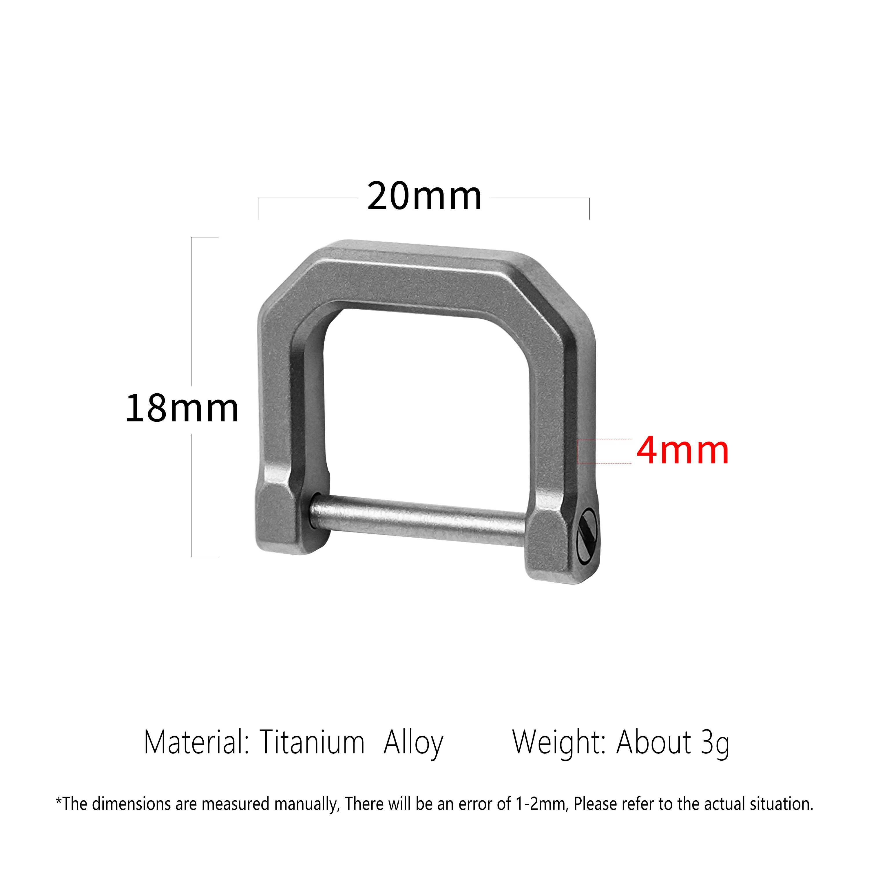 TIGLE Titanium Alloy Keychain Detachable Mountaineering Buckle DIY Connector Outdoor EDC Tools With Screwdriver