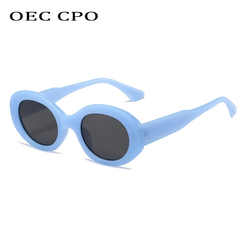 OEC CPO Small Round Sunglasses Women Brand Designer Leopard Sun Glasses Female Trending Shades Steampunk Eyeglasses Goggle UV400