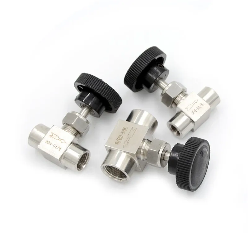 

3/8"BSP Female Thread Stainless Flow Control Shut Off Needle Valve Water Gas Oil