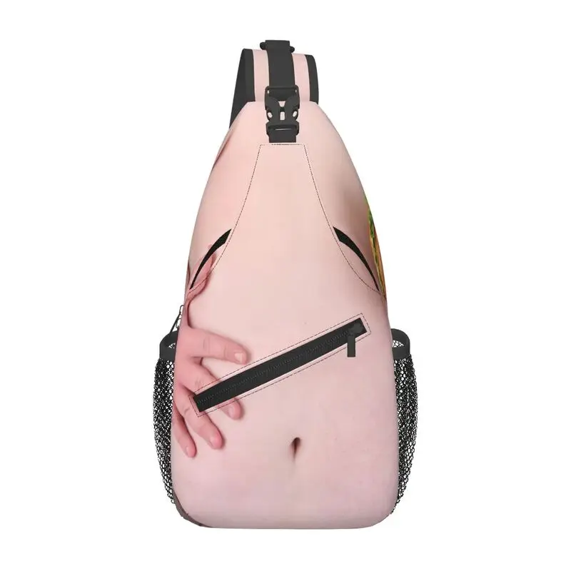 

Забавная сумка на слинге для пивного живота на заказ для мужчин, модный рюкзак через плечо на груди, дорожный походный рюкзак