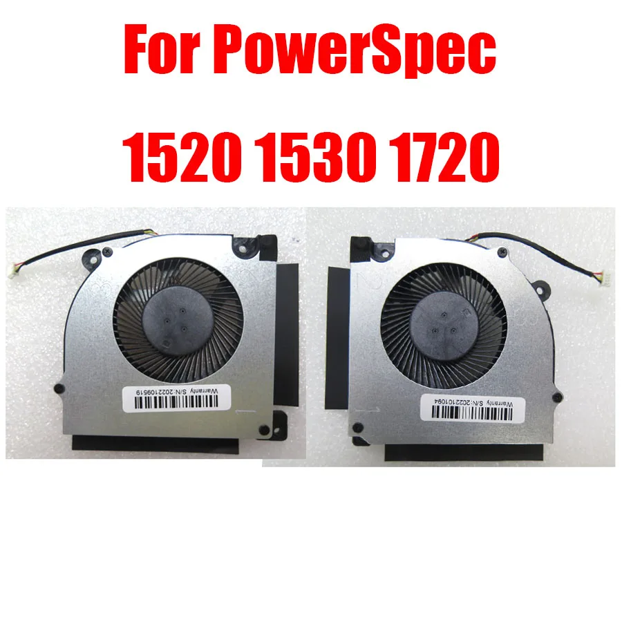 

Вентилятор процессора и графического процессора ноутбука для PowerSpec 1520 1530 1720 DC5V 0,5A 4PIN, пара новых