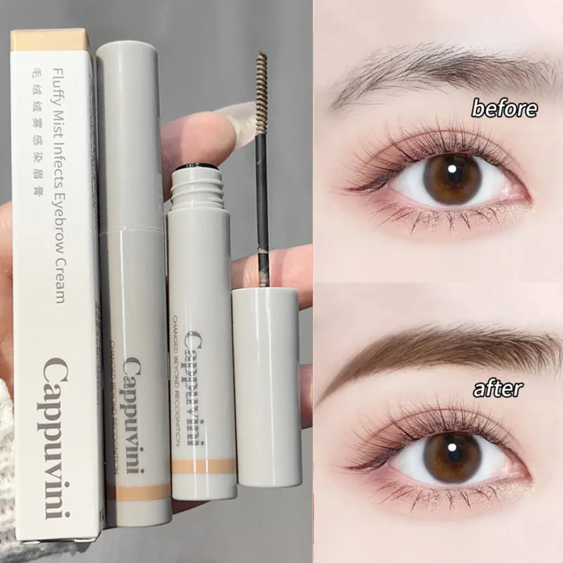 Waterproof Liquid Dyeing Eyebrow Cream Lasting Natural Eyebrows Enhancer Tint Black Brown Mascara Eye Brow Gel Makeup Cosmetics