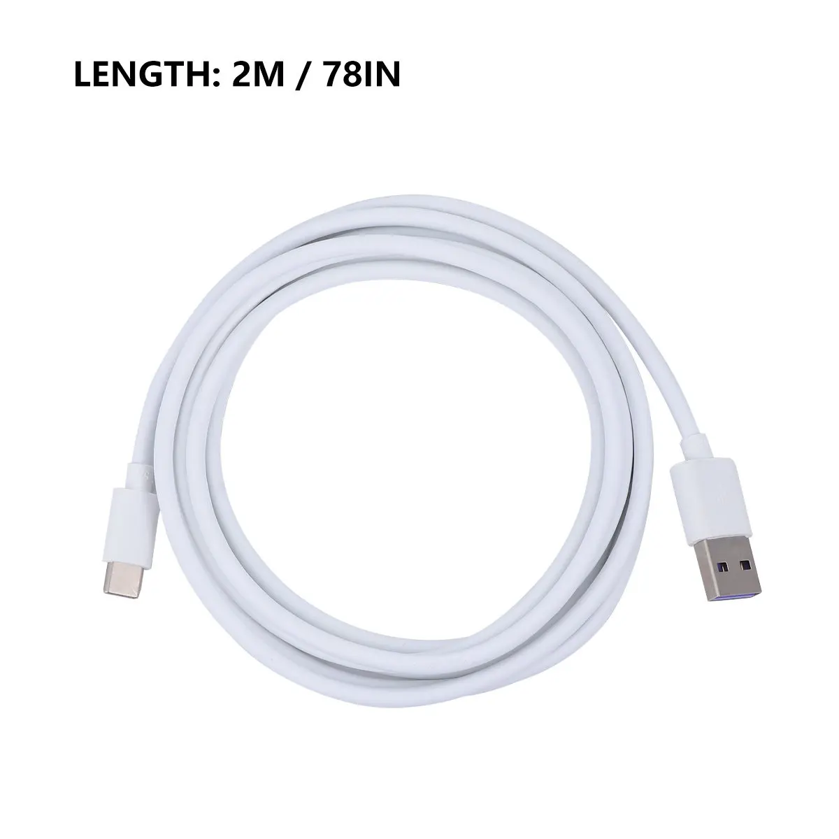 1Pcs Type-C Fast Charging Cable Long Service Life Compatible for Huawei USB Type-C Phone Charging Cord