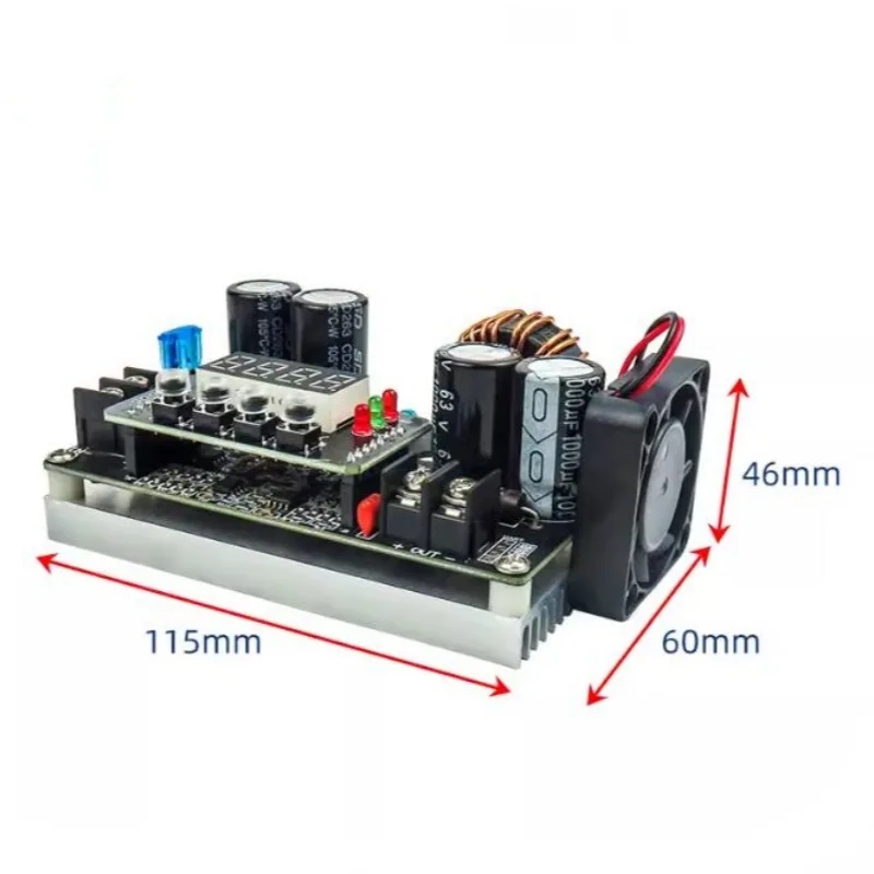 WCNC-módulo de fuente de alimentación de reducción de voltaje de CC constante ajustable, 400WCNC, 6V ~ 65VTurn0 ~ 60V