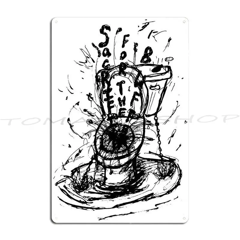 Sacrifice For The Buffet Metal Sign Plaques Wall Decor Design Retro Custom  Tin Sign Poster
