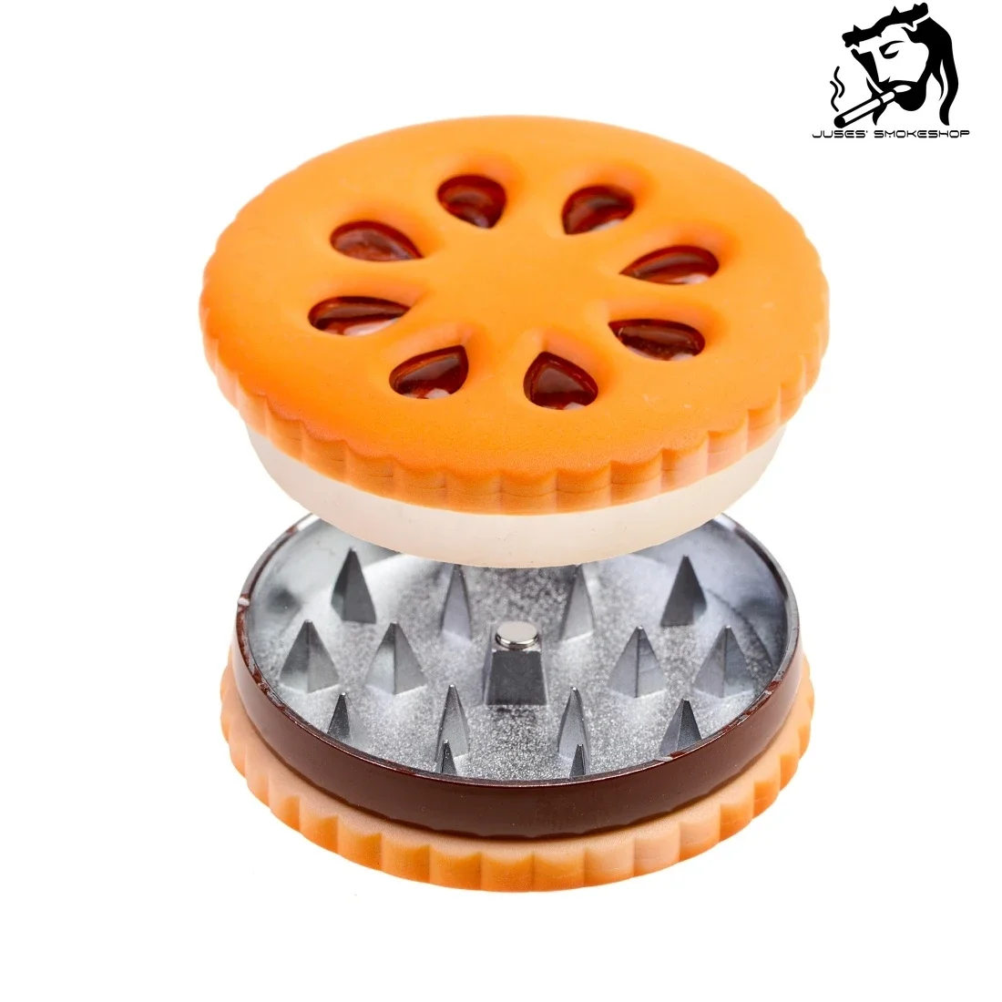 

JUSES' S 56mm Manual Dry Herb Grinder with Metal Gear Tobacco Herbal Crusher Crusher for Grinding Grass Smoking Accessories