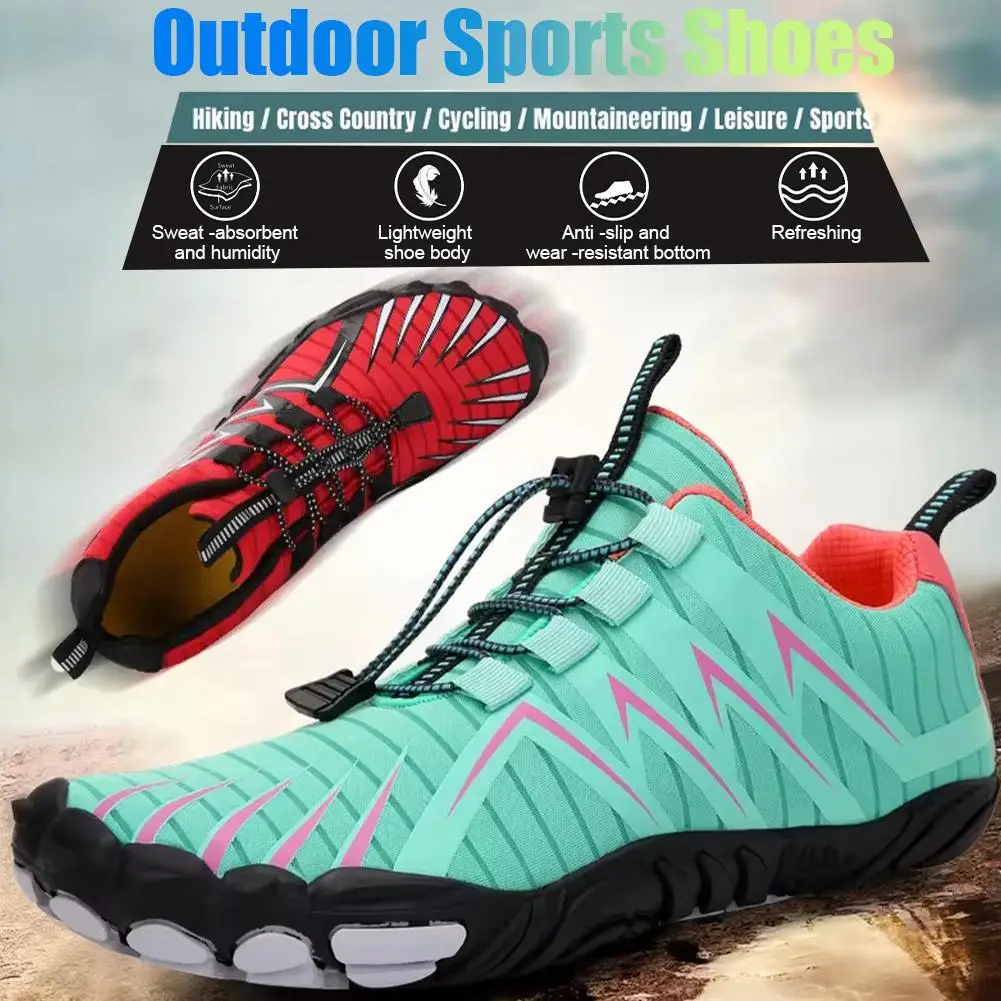 Men Women Water shoes Upstream Wading Swimming Barefoot Five Fingers Shoes Beach Seaside Light Quick Dry Unisex Sneakers