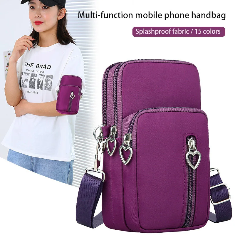 Woman Messenger Bag Small  Shoulder Bag Diagonal Multi-Function Mobile Phone Bag Outdoor Earphone Pouch Sports Bag