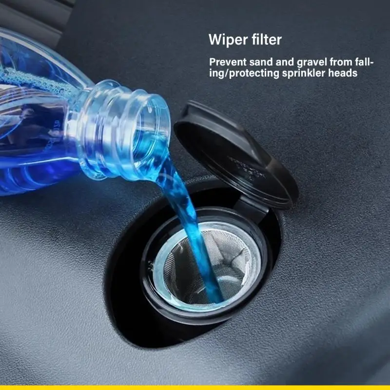 SZCH Windshield Washer Filter Simple Installation Front Hood Filter Wiper Tanks Filling Port Funnel Net Replace Part for 3/Y