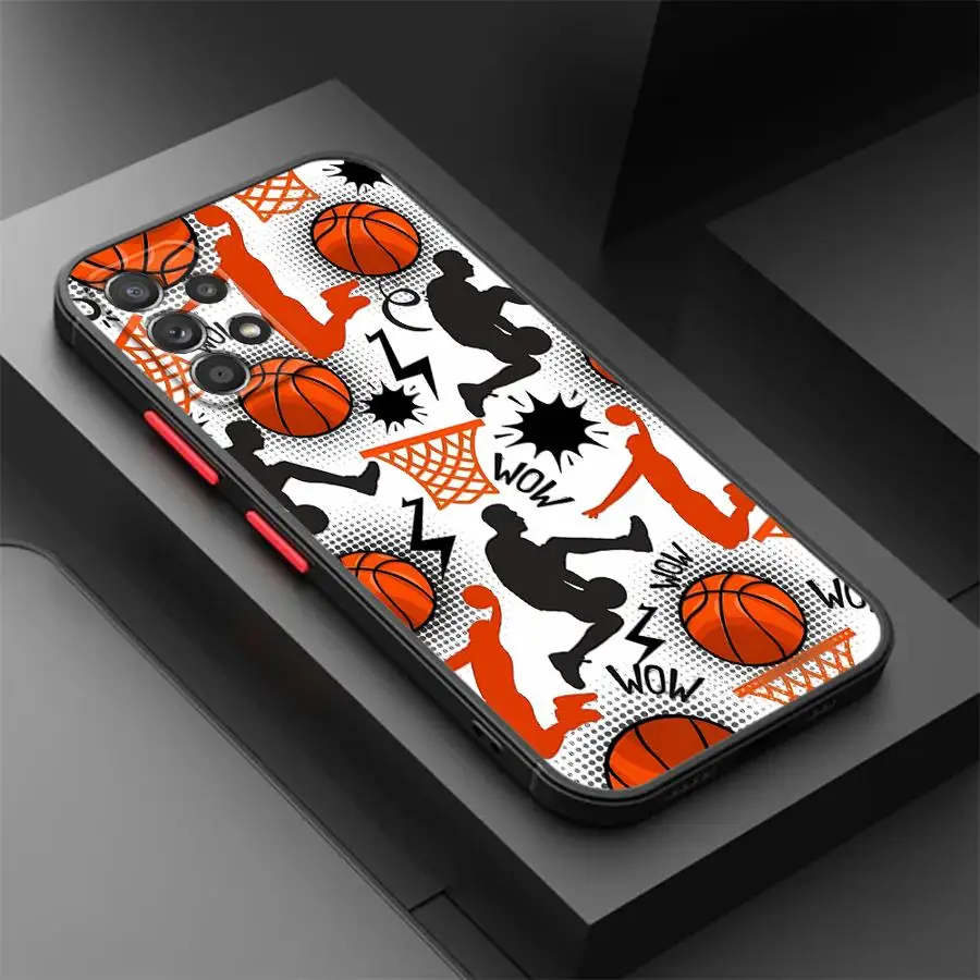 عودة غطاء الهاتف حقيبة لهاتف سامسونج غالاكسي A21s A25 A26 A36 A35 A33 A53 A54 A52 A56 A34 A24 A73 كرة السلة رجل كول #3