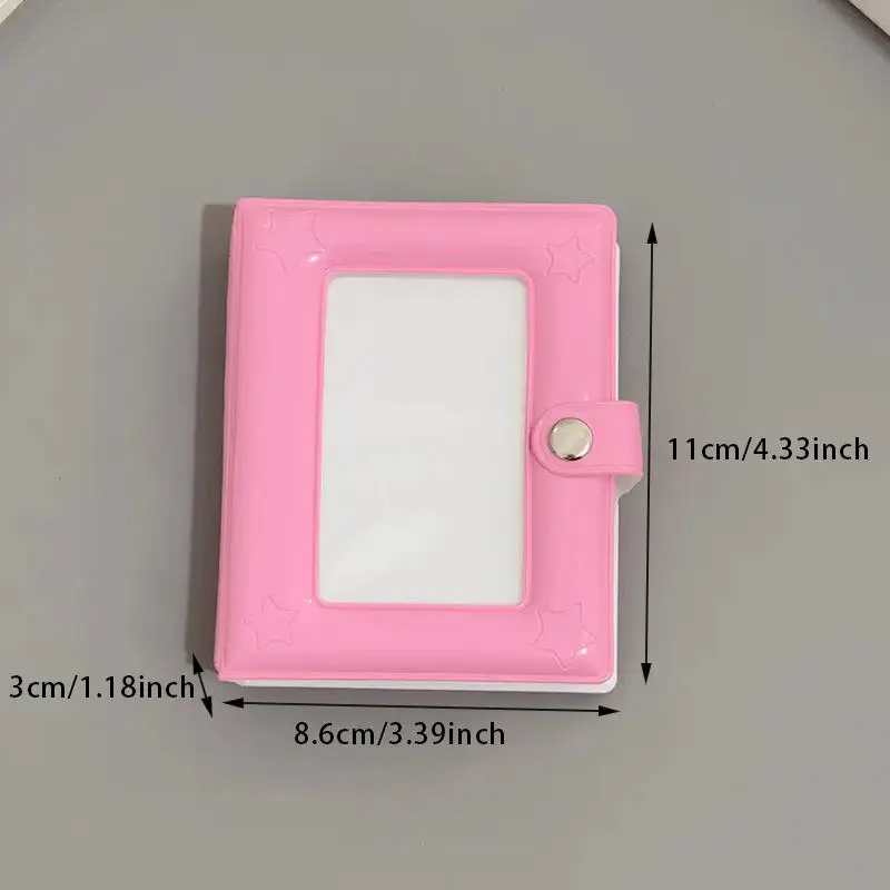 1PC 2/3 inch Photo Album Kpop Photo Card Holder With Multiple Colors Available Cartoon Album Cards Storage Macaron Color Palette